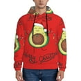 thumbnail image 1 of Bingfone Avocado Merry Christmas Men'S Drawstring Hoodie Long Sleeve Pocket Sweatshirts-Medium, 1 of 9