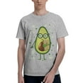 thumbnail image 1 of Bingfone Avocado With Glasses Men'S Loose Fit Short-Sleeve Pocket T-Shirt, 1 of 7