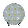 thumbnail image 1 of Bingfone Baby Elephant Giraffe Print Bone China Dinner Decorative Plates,Handmade Ceramic Dinner Plate with Stand for Home Club-10in, 1 of 6