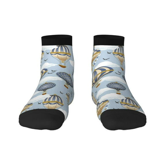 Bingfone Balloon Vintage Design Patterned Men'S Women'S Casual Cotton Socks