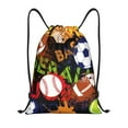 thumbnail image 1 of Bingfone Balls Drawstrings Backpacks Bags For Men Women Gym Drawstrings Bag, 1 of 9