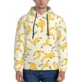 thumbnail image 1 of Bingfone Banana Men'S Drawstring Hoodie Long Sleeve Pocket Sweatshirts-Large, 1 of 9