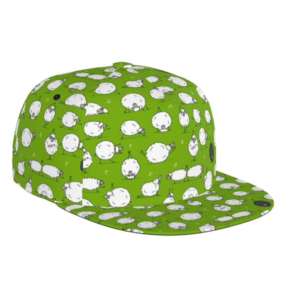 Bingfone Baseball Cap,Snapback Trucker Hat for Men & Women with Adjustable-Funny Sheep Doing Yoga