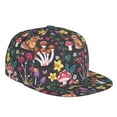 thumbnail image 1 of Bingfone Baseball Cap,Snapback Trucker Hat for Men & Women with Adjustable-Mushrooms Snails Butterflies, 1 of 9