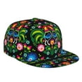 thumbnail image 1 of Bingfone Baseball Cap,Snapback Trucker Hat for Men & Women with Adjustable-Roosters and Flowers, 1 of 9