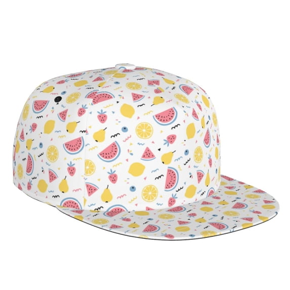 Bingfone Baseball Cap,Snapback Trucker Hat for Men & Women with Adjustable-Tropical Fruit
