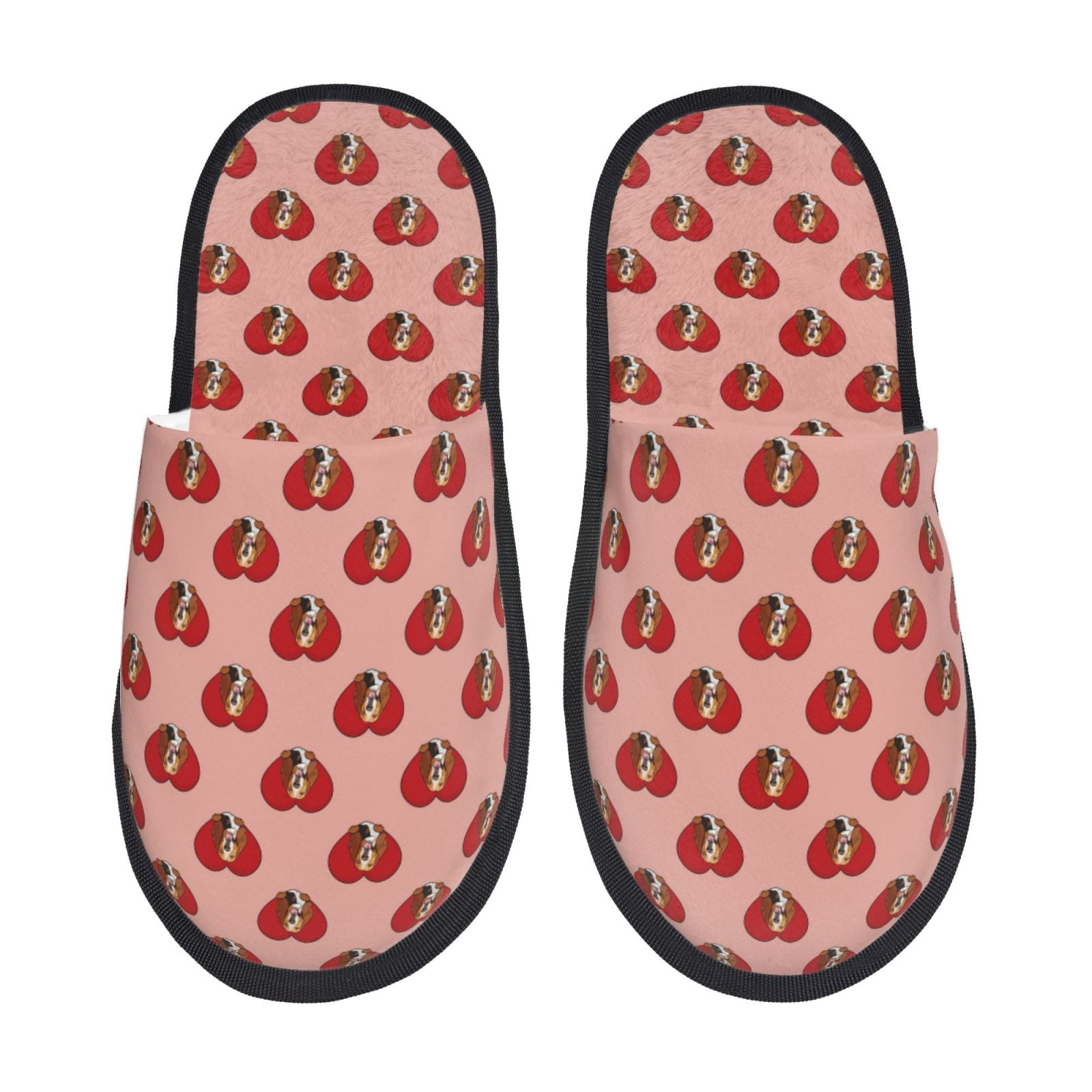 POINT TOE DOG SLIPPER BLACK CONTEMPORARY