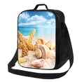 thumbnail image 1 of Bingfone Beach Starfish Shell Reusable Insulated Lunch Bag Cooler For Work School Picnic Or Travel, 1 of 7
