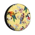 thumbnail image 1 of Bingfone Beautiful Bright Birds And Flowers Spare Tire Cover Weatherproof Universal Wheel Protectors For Rv Camper Travel Trailer Suv Truck 17 Inch, 1 of 9