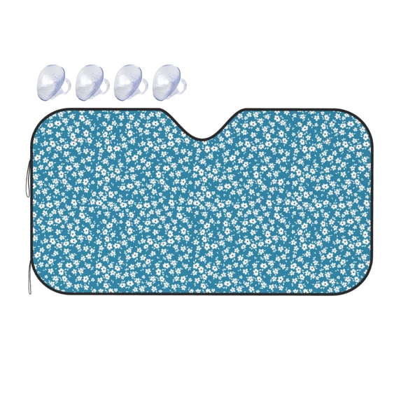 Bingfone Beautiful Floral Car Windshield Sunshade,Sun Foldable Sun Shield Sun Visor for Car - Medium
