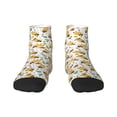 thumbnail image 1 of Bingfone Bee And Flowers Design Patterned Men'S Women'S Casual Cotton Socks, 1 of 9