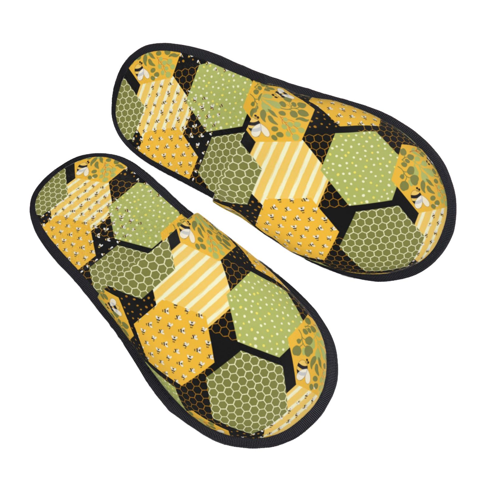 Honey Bee Flower Slippers - Soft Memory Foam Indoor House Slippers With Non-Slip Sole For Women & Men - View #6