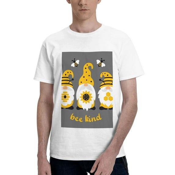 Bingfone Bee Kind Men'S Loose Fit Short-Sleeve Pocket T-Shirt