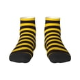 thumbnail image 1 of Bingfone Bee Stripe Design Patterned Men'S Women'S Casual Cotton Socks, 1 of 9