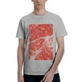 thumbnail image 1 of Bingfone Beef Steaks Men'S Loose Fit Short-Sleeve Pocket T-Shirt, 1 of 7