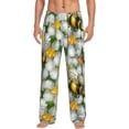 thumbnail image 1 of Bingfone Bees And Flower Mens All Over Print Sleep Pajama Pants-Large, 1 of 9