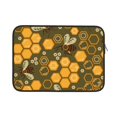 thumbnail image 1 of Bingfone Bees And Honeycombs Laptop Sleeve Case 15 Inch, 360° Protective Computer Carrying Bag, 1 of 9