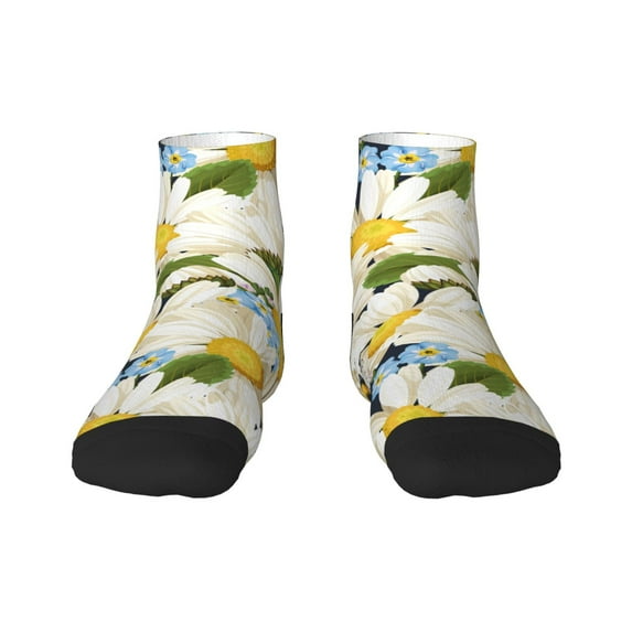 Bingfone Bees Collecting Nectar Design Patterned Men'S Women'S Casual Cotton Socks