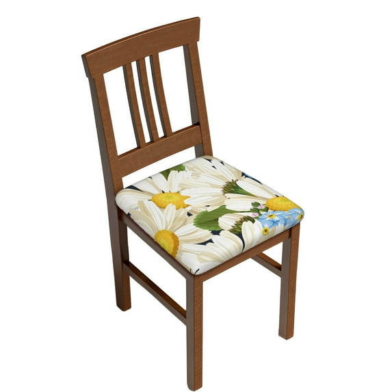 Bingfone Bees Collecting Nectar Restaurant Chair Seat Covers,Removable Washable Chair Covers Protects