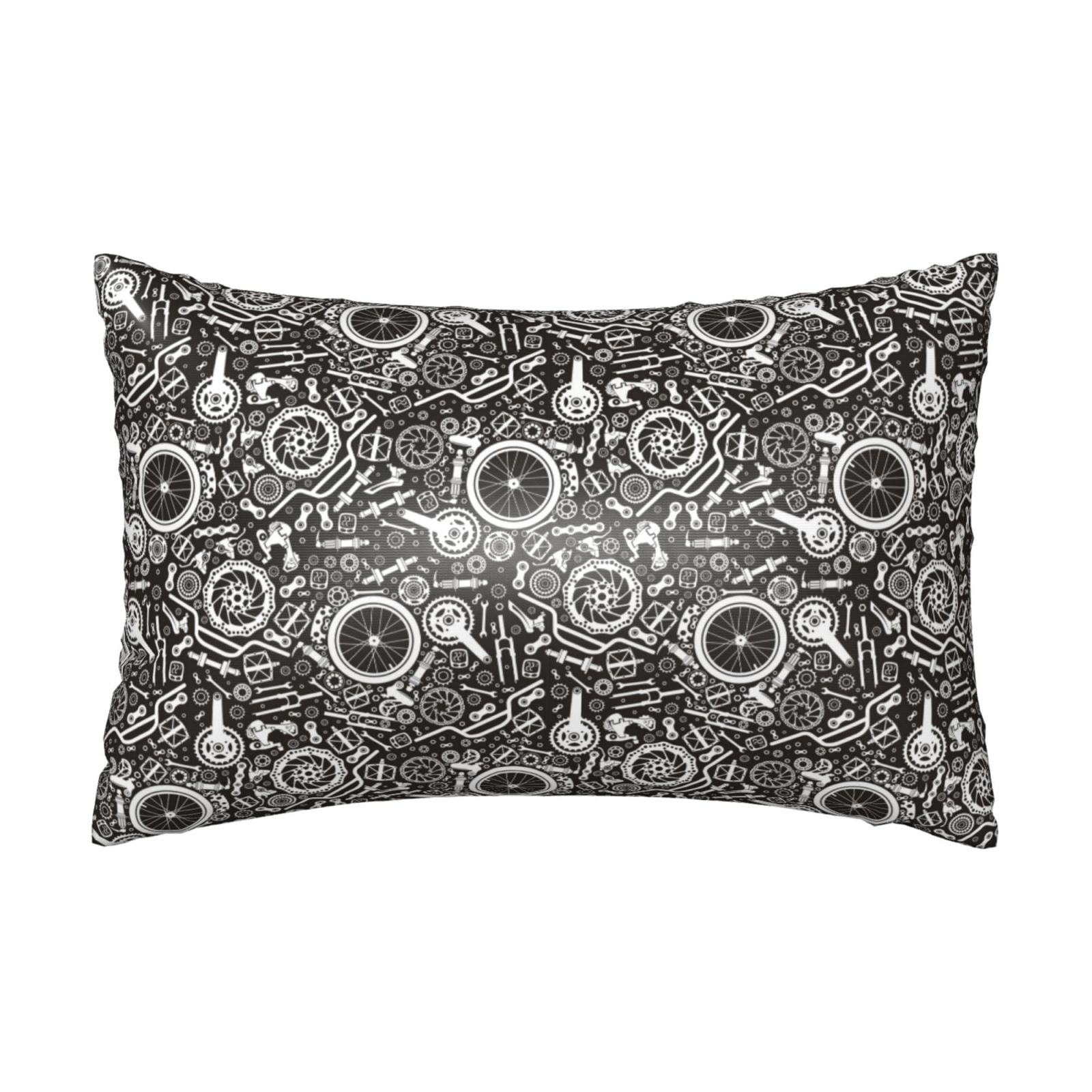 Bingfone Bicycles Parts Satin Pillowcase for Hair Standard Size with