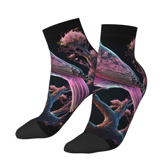 Bingfone Bird 2 Design Patterned Men's Women's Casual Cotton Socks