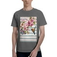 thumbnail image 1 of Bingfone Bird And Floral Men'S Loose Fit Short-Sleeve Pocket T-Shirt, 1 of 7