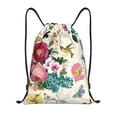 thumbnail image 1 of Bingfone Bird Butterfly Rose Drawstrings Backpacks Bags For Men Women Gym Drawstrings Bag, 1 of 9