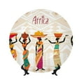 thumbnail image 1 of Bingfone Black African Woman Print Bone China Dinner Decorative Plates,Handmade Ceramic Dinner Plate with Stand for Home Club-10in, 1 of 6