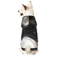 Bingfone Black And White Boston Terrier Dog Clothes Hoodie, Pet Winter