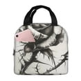 thumbnail image 1 of Bingfone Black And White Rose Print Lunch Bag Insulated Lunch Box, Small Leakproof Cooler Food Lunch Containers Reusable High Capacity Lunch Tote Bags for Work, Travel, Outdoor, 1 of 6