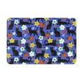 thumbnail image 1 of Bingfone Black Cats And Flowers Door Mat 16"x24" Front Entrance Non-Slip Low Profile Washable for Entryway, 1 of 7