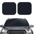 thumbnail image 1 of Bingfone Black Fish Scales Windshield Sun Shade 2-Piece Foldable Car Front Window Sunshade For Most Sedans Suv Truck - Auto Sun Blocker Visor Protector Blocks Max Uv Rays - Large, 1 of 7