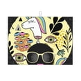 thumbnail image 1 of Bingfone Black Head Woman With Unicorn Hair，African Women ,18" X 24"Dish Drying Mat For Kitchen Counter,Ultra Absorbent Microfiber, 1 of 9