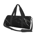 thumbnail image 1 of Bingfone Black Marble Texture Abstract Print Gym Duffle Backpack for Men Women,Travel Weekender Carry-On Bags with Detachable Back Pack Straps for Traveling Overnight Climb Sports, 1 of 8