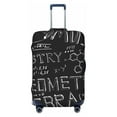 thumbnail image 1 of Bingfone Black Scientific Luggage Cover Washable Suitcase Cover Protector Anti-Scratch Suitcase Cover Fits 18-32 Inch Luggage (without luggage), 1 of 9