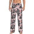 thumbnail image 1 of Bingfone Black Snake Mens All Over Print Sleep Pajama Pants-Large, 1 of 5