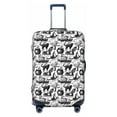 thumbnail image 1 of Bingfone Black White Halloween Luggage Cover Washable Suitcase Cover Protector Anti-scratch Suitcase cover Fits 18-32 Inch Luggage, 1 of 8