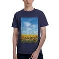 thumbnail image 1 of Bingfone Blooming Sunflower Field Men'S Loose Fit Short-Sleeve Pocket T-Shirt, 1 of 7