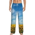 thumbnail image 1 of Bingfone Blooming Sunflower Field Mens All Over Print Sleep Pajama Pants-Small, 1 of 9
