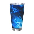thumbnail image 1 of Bingfone Blue Fire Cool Wolf for 20 Oz Stainless Steel Travel Mug Double Wall Water Coffee Cup for Home,Office, Outdoor Works Great for Ice Drinks and Hot Beverage-Without Straw, 1 of 8