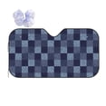 thumbnail image 1 of Bingfone Blue Gingham Buffalo Check Car Windshield Sun Shade Protector Keep Your Vehicle Cool Sun Shield Visor Cover Foldable For Car Truck Suv-Medium, 1 of 9