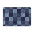 thumbnail image 1 of Bingfone Blue Gingham Buffalo Check Door Mat 16"X24" Front Entrance Non-Slip Low Profile Washable For Entryway, 1 of 9