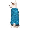 thumbnail image 1 of Bingfone Blue Glitter Dog Clothes Hoodie, Pet Winter Coat,Puppy Sweatshirts For Small Dogs Boy Girl,Suitable For All Breeds-Large, 1 of 9