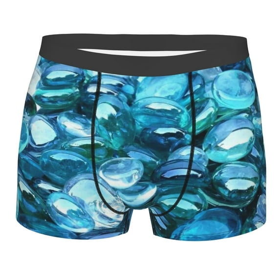 Bingfone Blue Kyanite Men'S Underwear - Casual Stretch Boxer Briefs-Xx-Large