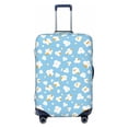thumbnail image 1 of Bingfone Blue Popcorn Luggage Cover Washable Suitcase Cover Protector Anti-scratch Suitcase cover Fits 18-32 Inch Luggage, 1 of 8