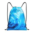 thumbnail image 1 of Bingfone Blue Shell Drawstrings Backpacks Bags For Men Women Gym Drawstrings Bag, 1 of 9