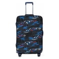 thumbnail image 1 of Bingfone Blue Sports Car Luggage Cover Washable Suitcase Cover Protector Anti-scratch Suitcase cover Fits 18-32 Inch Luggage, 1 of 8