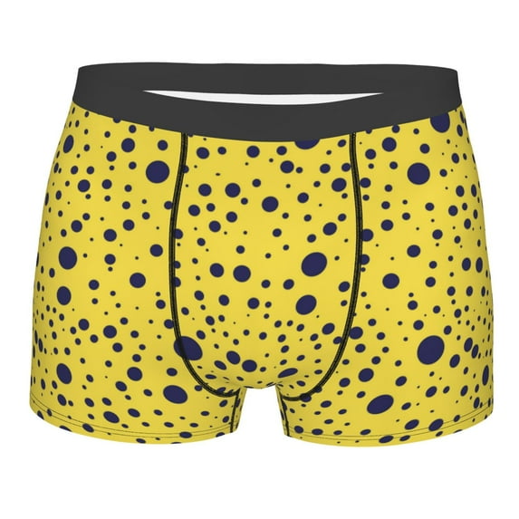 Bingfone Blue Spots Men's Underwear - Casual Stretch Boxer Briefs-Large
