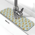 thumbnail image 1 of Bingfone Blue White Striped Sunflower Print Splash Guard for Sink Faucet,Super Absorbent Fast Drying Mat Sink-Splash Guard Behind Faucet Drip Catcher for Kitchen,Sink Mat,Dish Drying Mat, 1 of 1