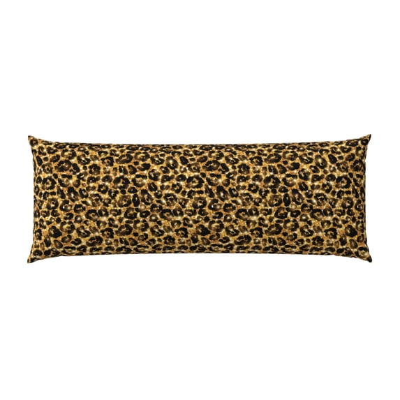 Bingfone Body Pillow Cover Long Pillow Case With Zipper Decorative Bedding Pillowcase 20"X54" Soft Cushion Pillow Case For Bedroom-Gold Glitter Leopard